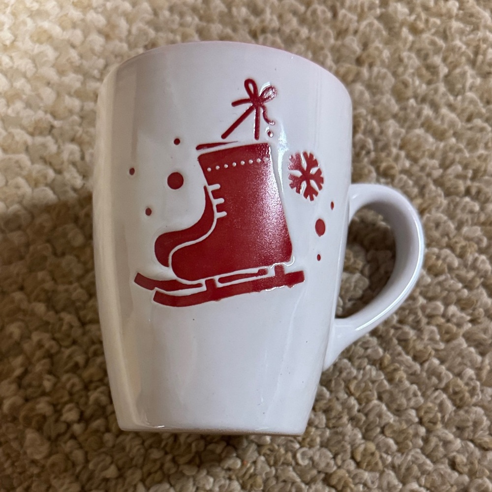 Red Ice Skate Mug